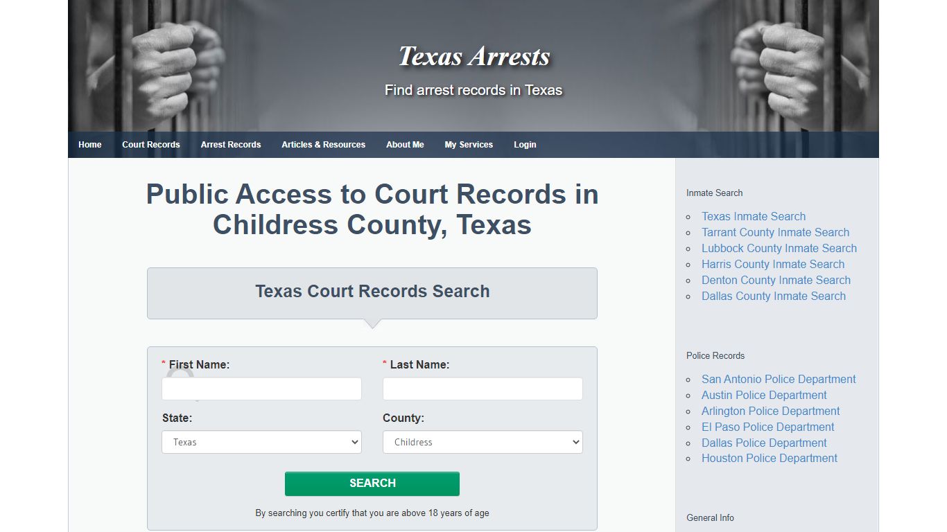 Public Access to Court Records in Childress County, Texas